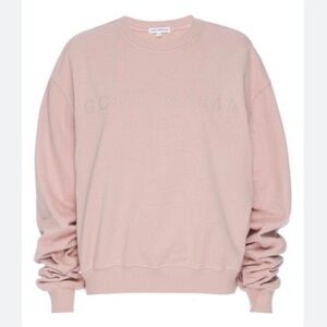 Good American Good Mama Oversize Graphic Sweatshirt‎ Dusty Rose Size 1